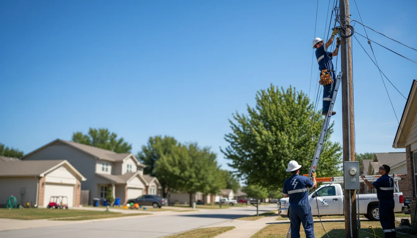 Residential electrician providing installation services in Holden, MO